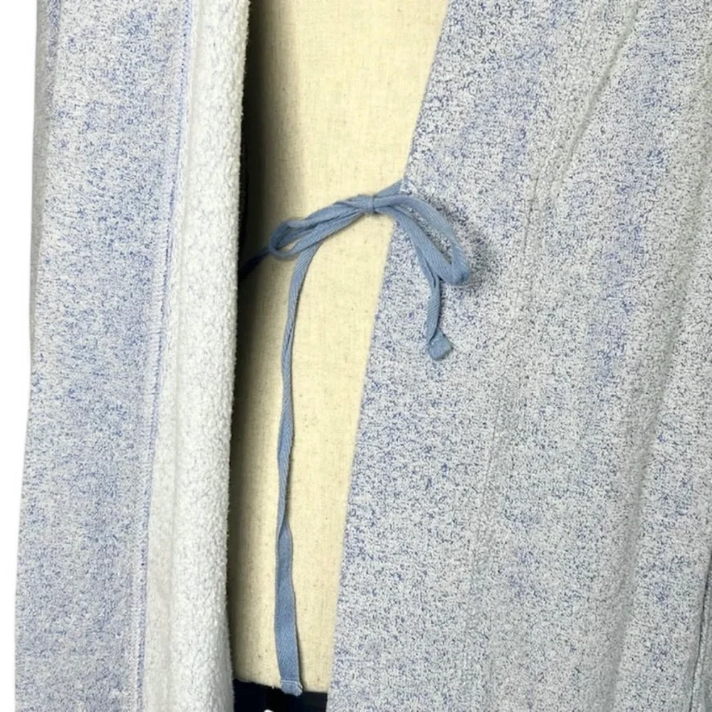 Natori Nirvana Brushed Terry Robe In Imperial Blue Soft And Cozy Size Small - Picture 6 of 8